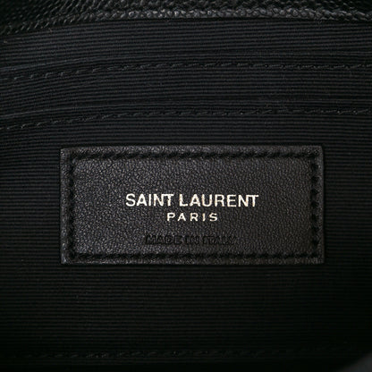 Saint Laurent Grain De Poudre Monogram Toy West Hollywood Fold-Over Bag Black 6 of 12