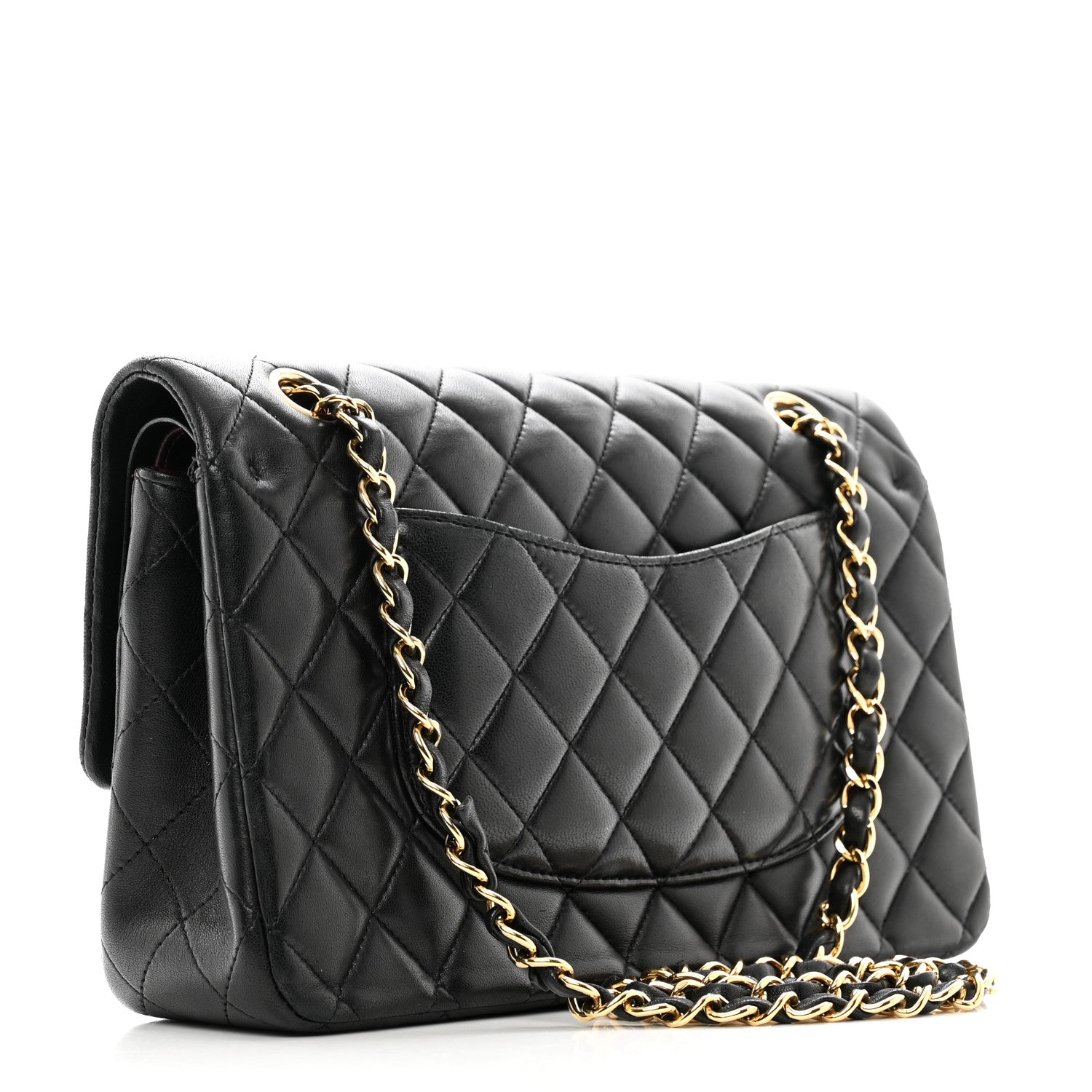 Chanel Lambskin Quilted Medium Double Flap Black 3 of 13