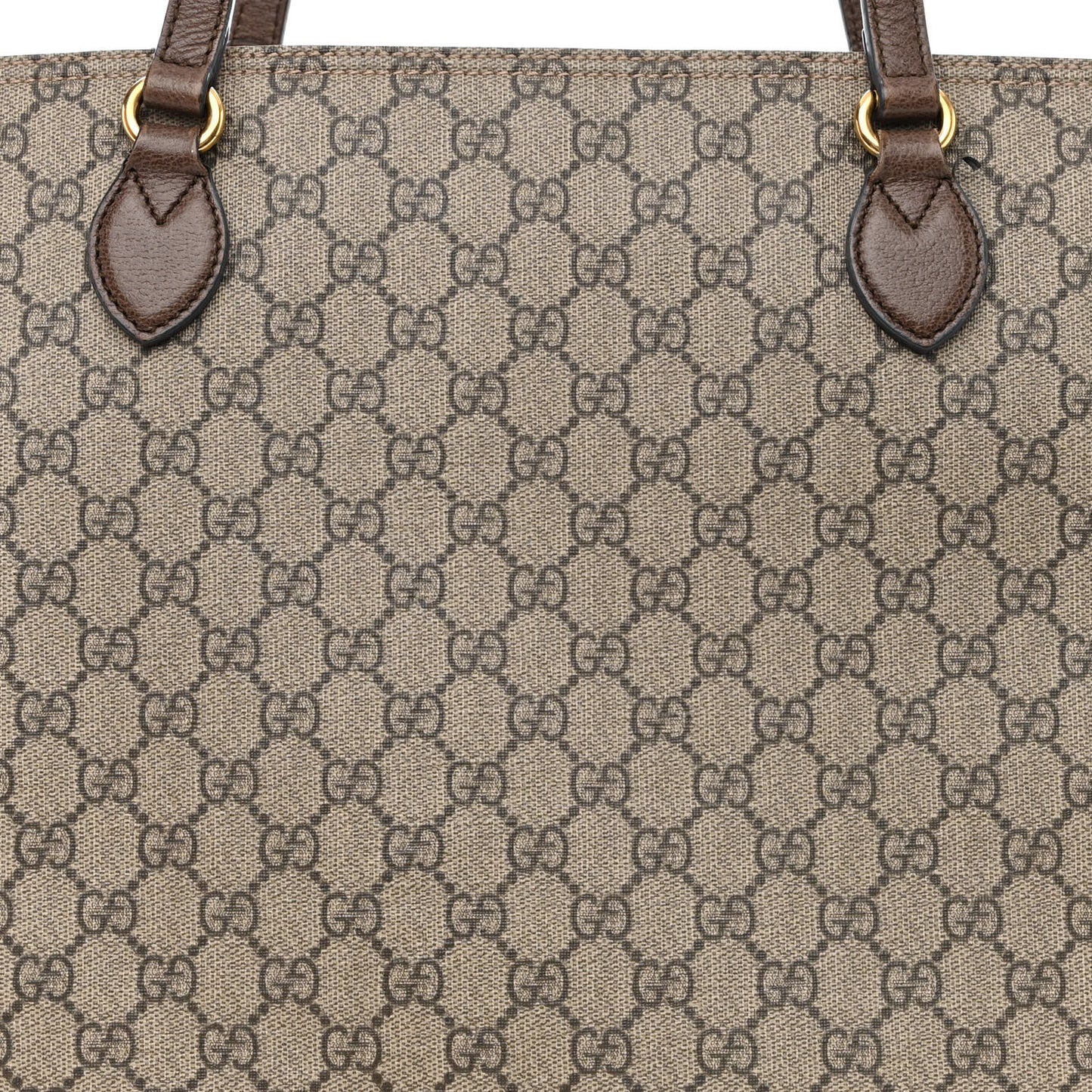 GG Supreme Monogram Medium Ophidia Shopping Tote Ebony