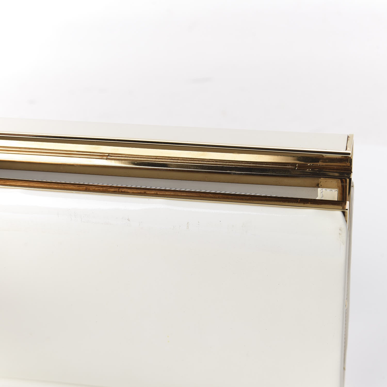 Jimmy Choo Patent Cayla Clutch White 11 of 11