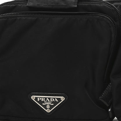 Prada Nylon Metal Triple Pocket Belt Bag Black 8 of 10