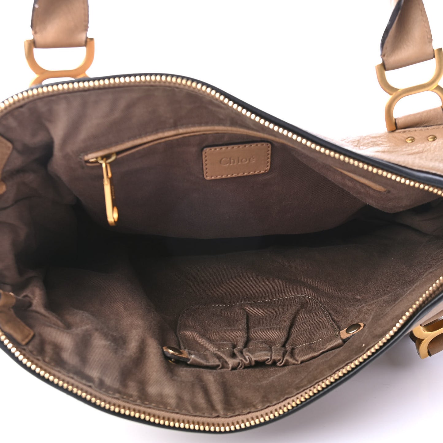 Calfskin Braided Large Marcie Satchel Nut