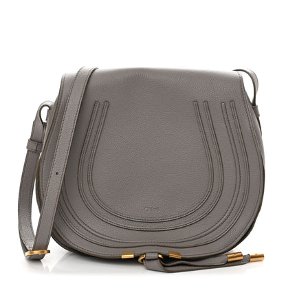 Chloe Calfskin Medium Marcie Round Crossbody Bag Cashmere Grey 1 of 11