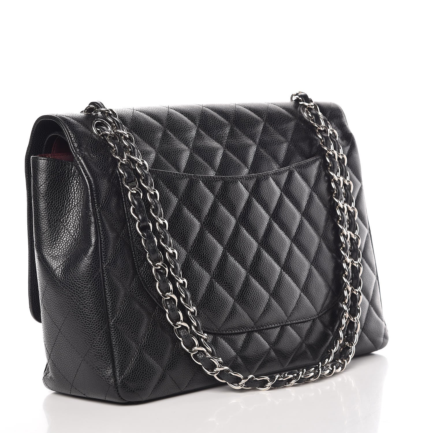 Chanel Caviar Quilted Maxi Double Flap Black 3 of 13