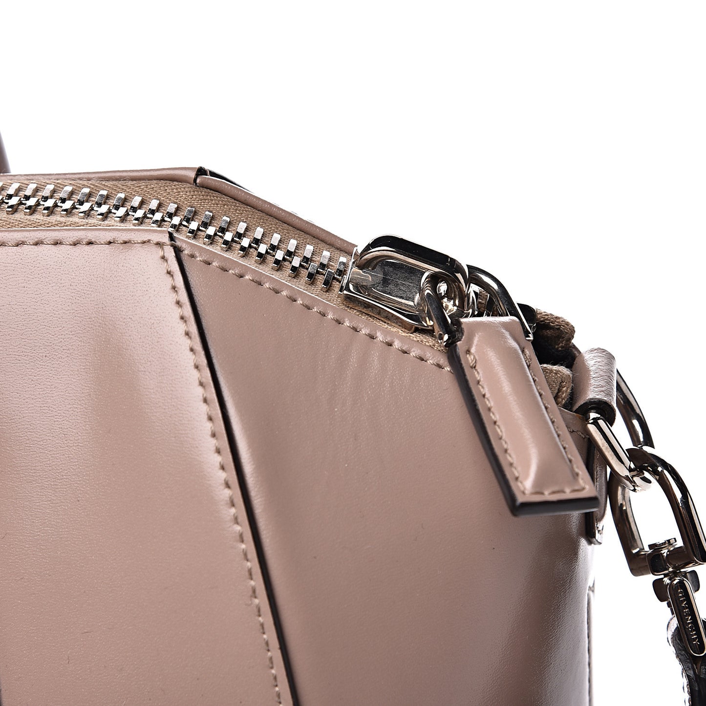 Shiny Lord Calfskin Medium Antigona Taupe