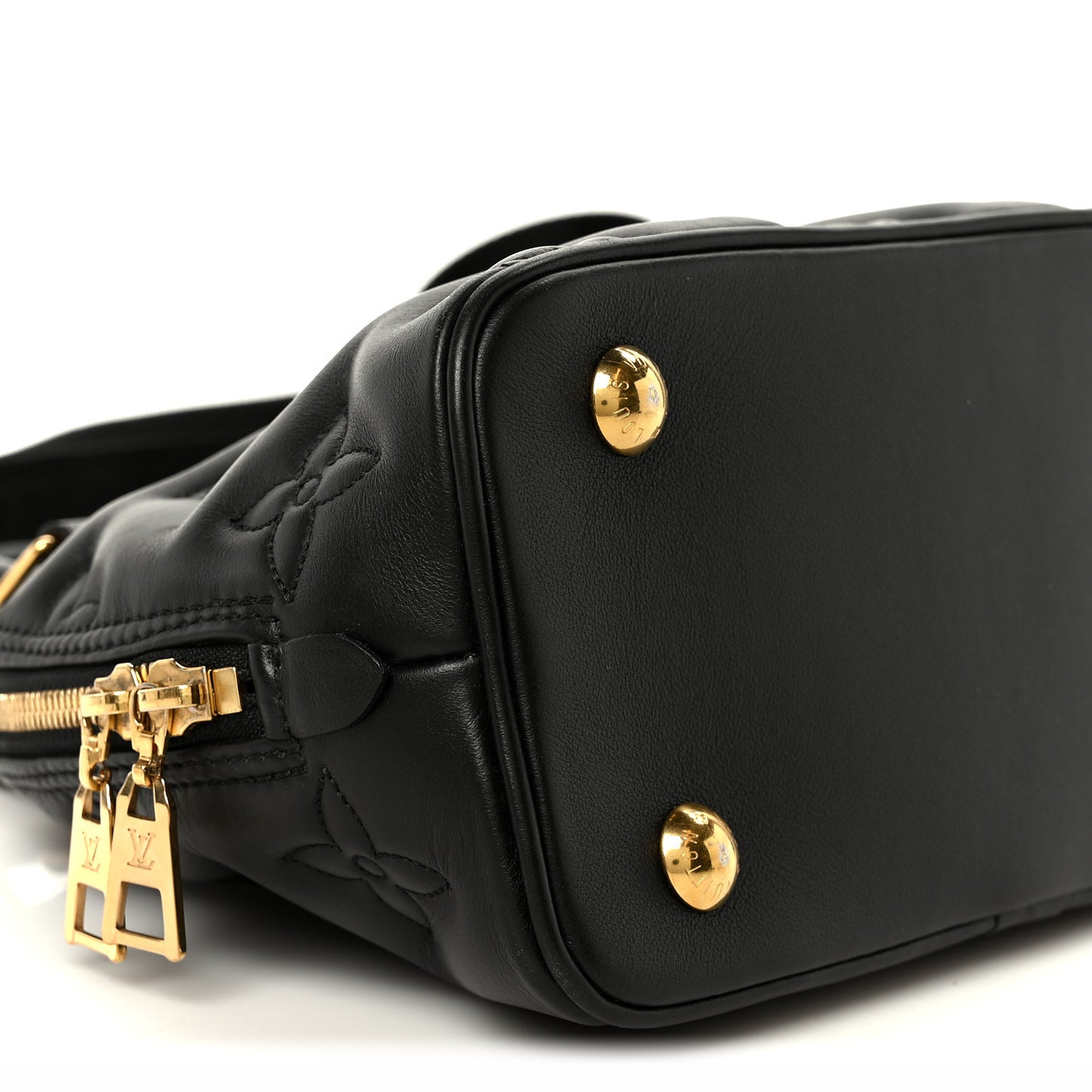 Calfskin Bubblegram Alma BB Black