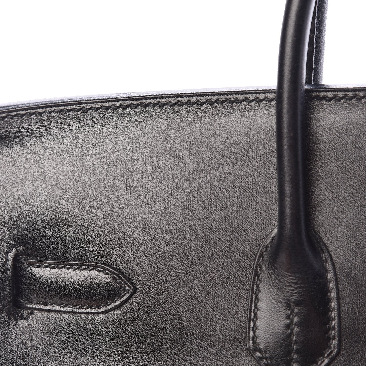 Hermes Toile Box Potamus Birkin 35 Black Rouge H 15 of 19
