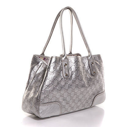 Gucci Guccissima Medium Princy Tote Silver 3 of 7