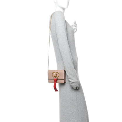 Valentino Garavani Smooth Calfskin Mini VRing Crossbody Bag Rose Cannelle 2 of 9