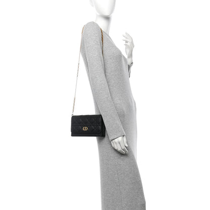 Christian Dior Supple Calfskin Caro Pouch with Chain Black 2 of 11