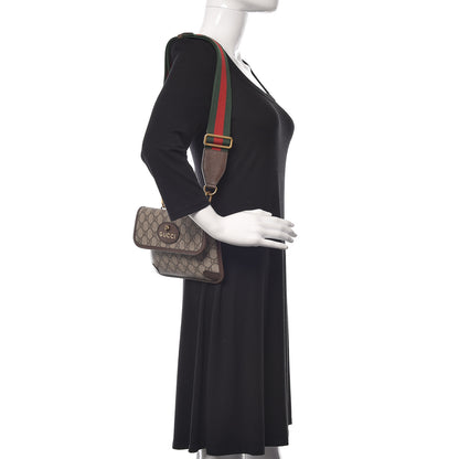 Gucci GG Supreme Web Totem Three Piece Monogram Shoulder Bag in Dark Brown 2 of 12