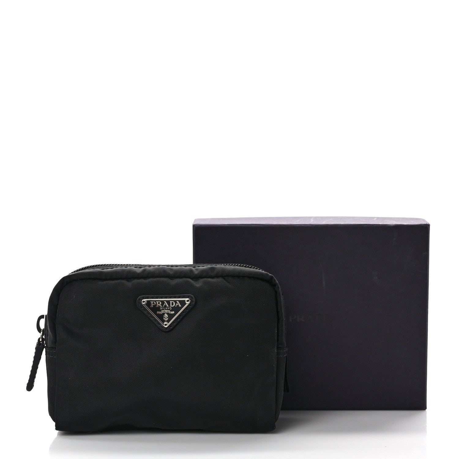 Prada Nylon Tessuto Cosmetic Pouch Black 8 of 8