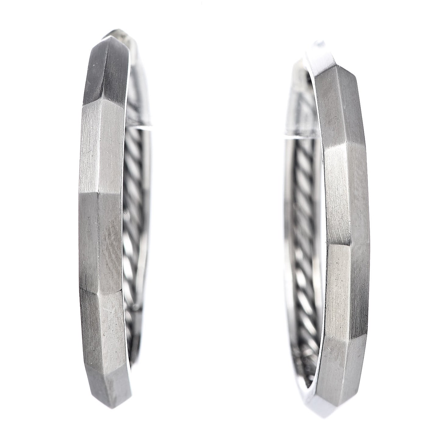 Sterling Silver Stax Hoop Earrings