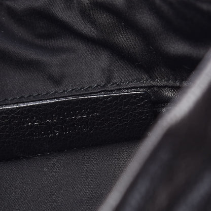 Saint Laurent Calfskin Studded Kahala Sac Black 7 of 9