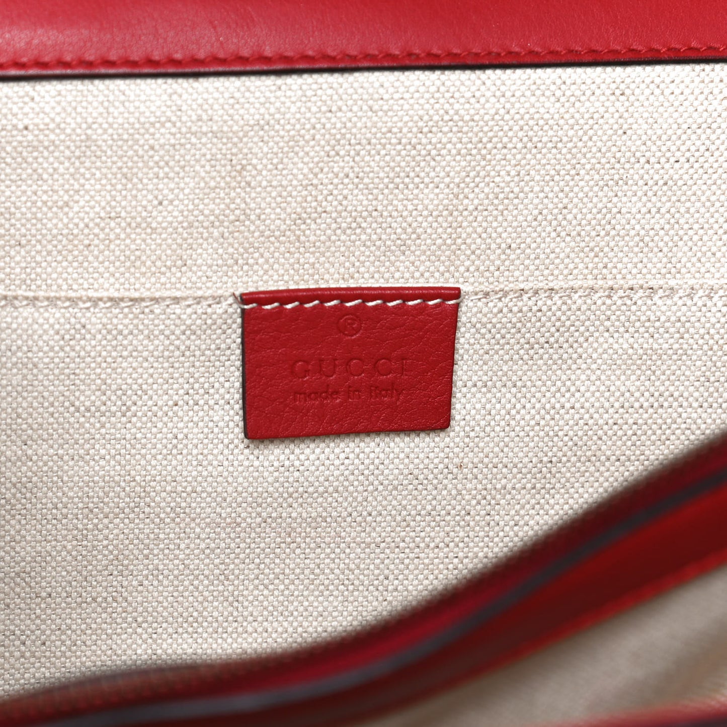 Moon Calfskin Web Large Dionysus Bamboo Top Handle Bag Hibiscus Red