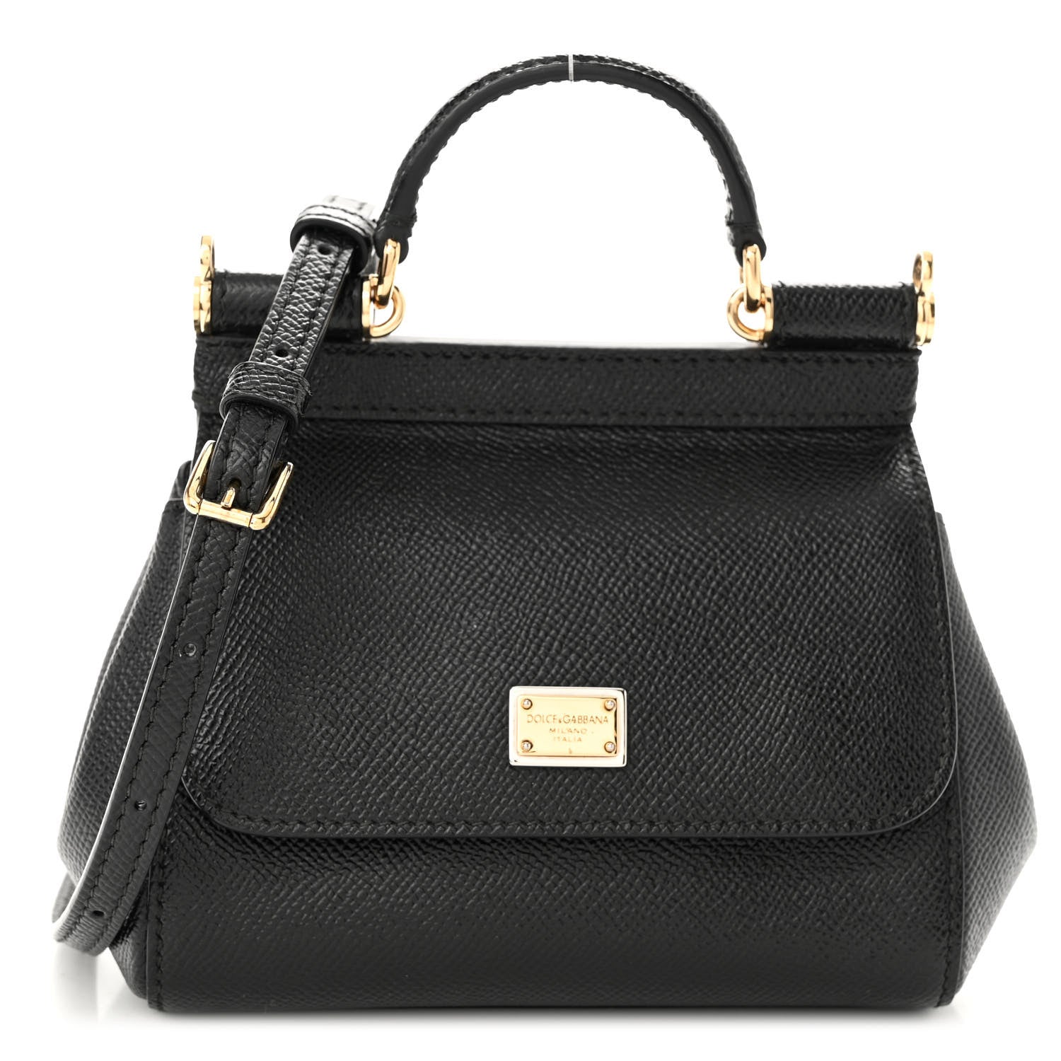Dolce & Gabbana Dauphine Mini Miss Sicily Satchel Black 1 of 9