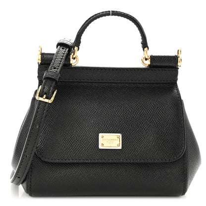 Dolce & Gabbana Dauphine Mini Miss Sicily Satchel Black 1 of 9