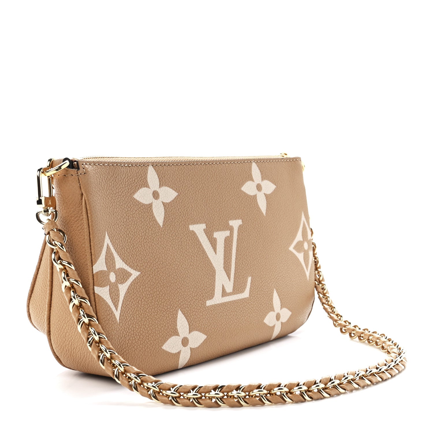 Louis Vuitton Empreinte Monogram Giant Multi Pochette Accessories Arizona Creme 3 of 11