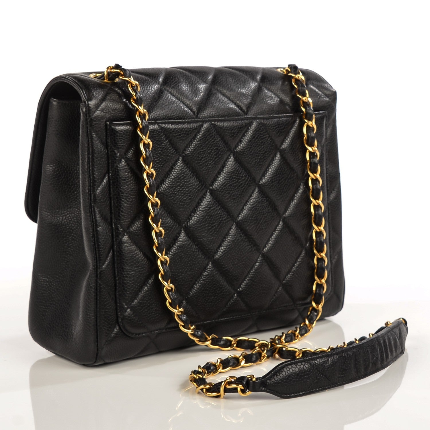 Chanel Caviar Quilted Medium Flap Shoulder Bag Black 3 of 9