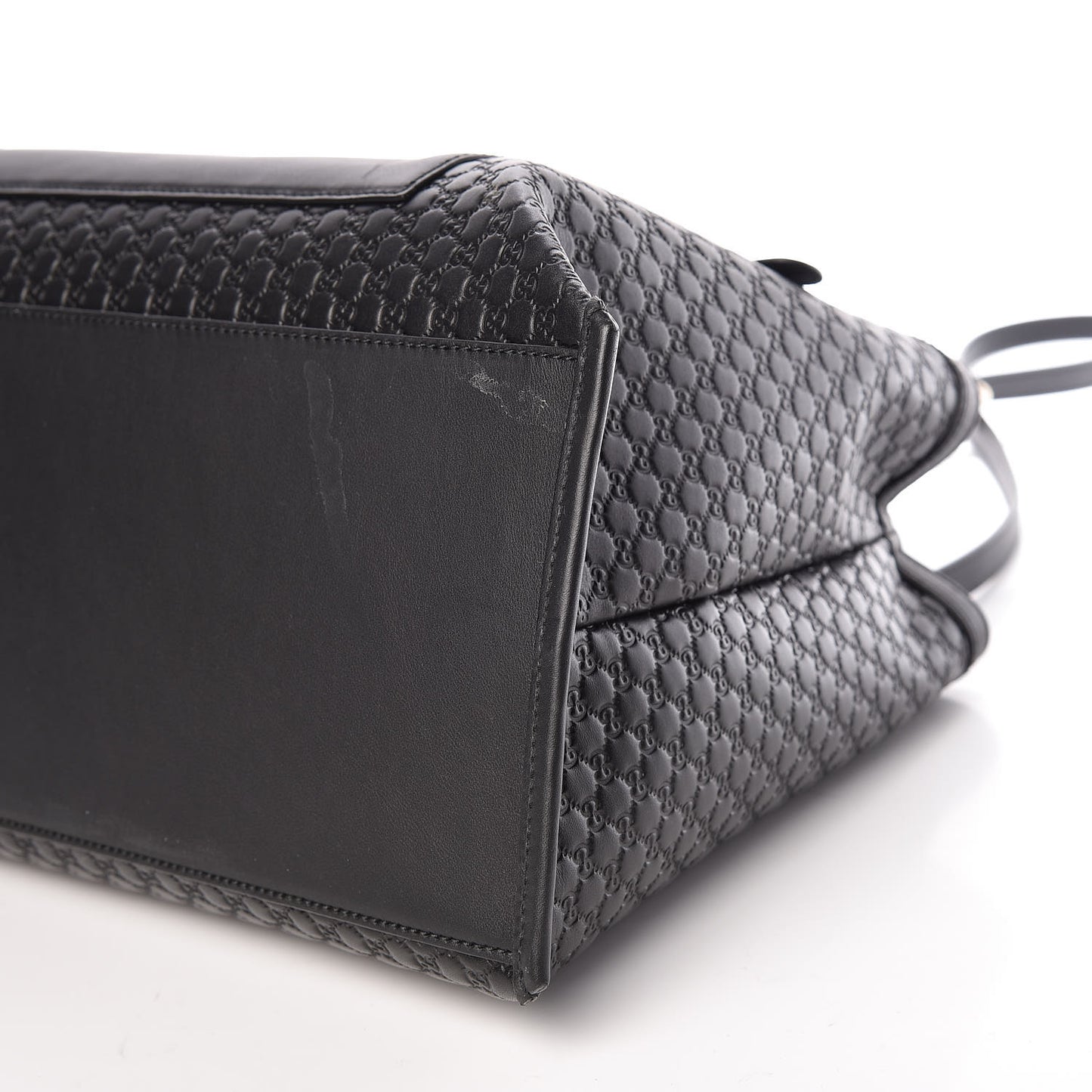 Soft Microguccissima Medium Tote Black
