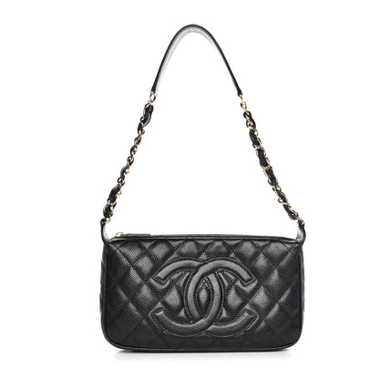Chanel Caviar Quilted CC Shoulder Bag Black 1 of 7