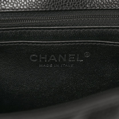 Chanel Caviar Quilted Jumbo Single Flap Black 7 of 12