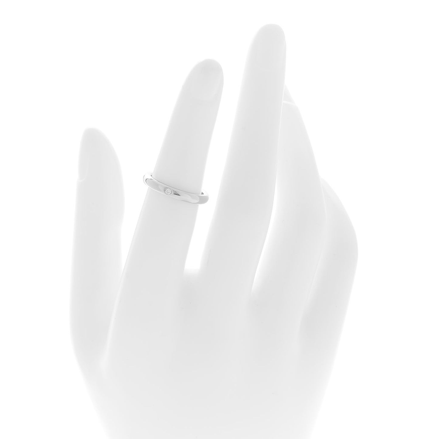 Platinum Diamond Elsa Peretti Band Ring 49 5