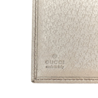 Gucci Monogram Metal Bar French Flap Wallet Off White 6 of 15