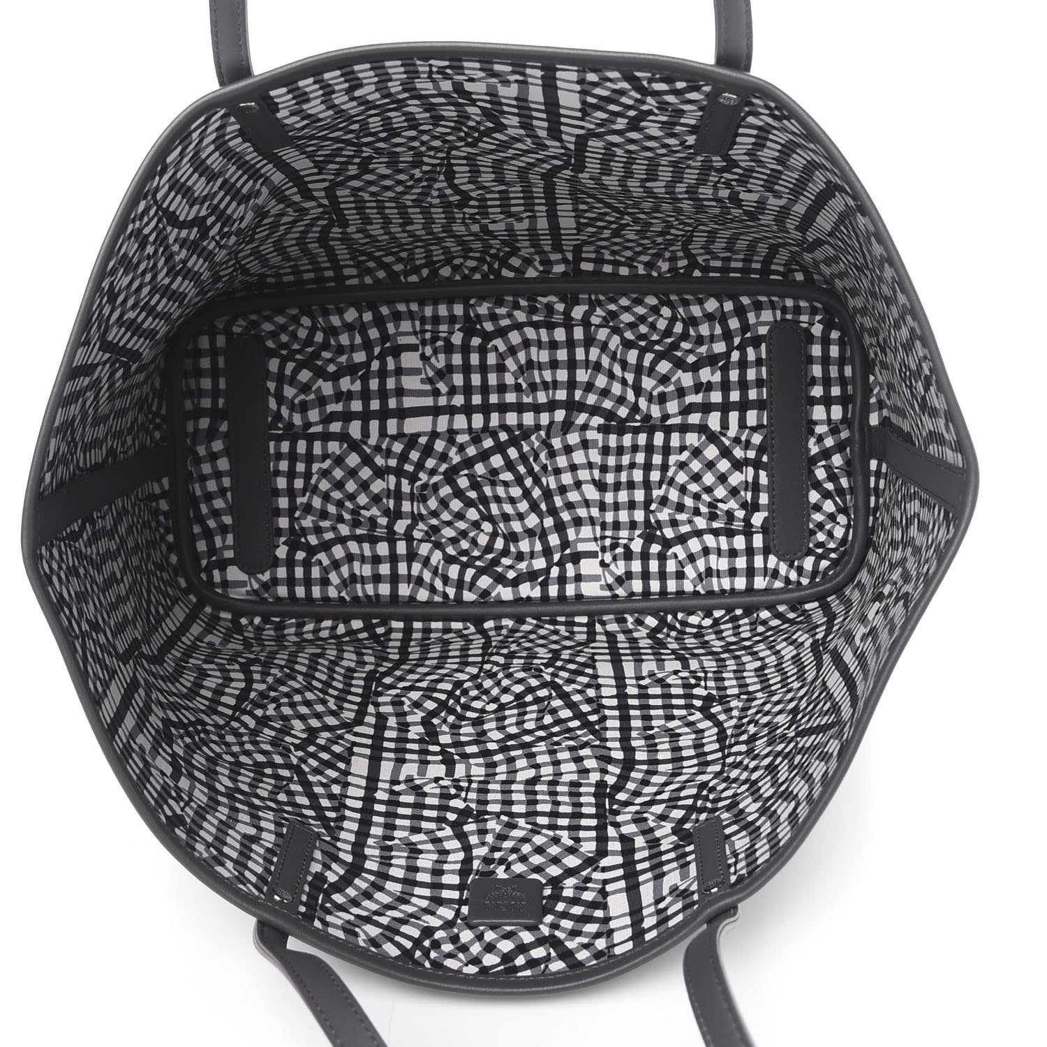 MCM Visetos Medium Liz Reversible Shopper Tote Phantom Grey 8 of 12