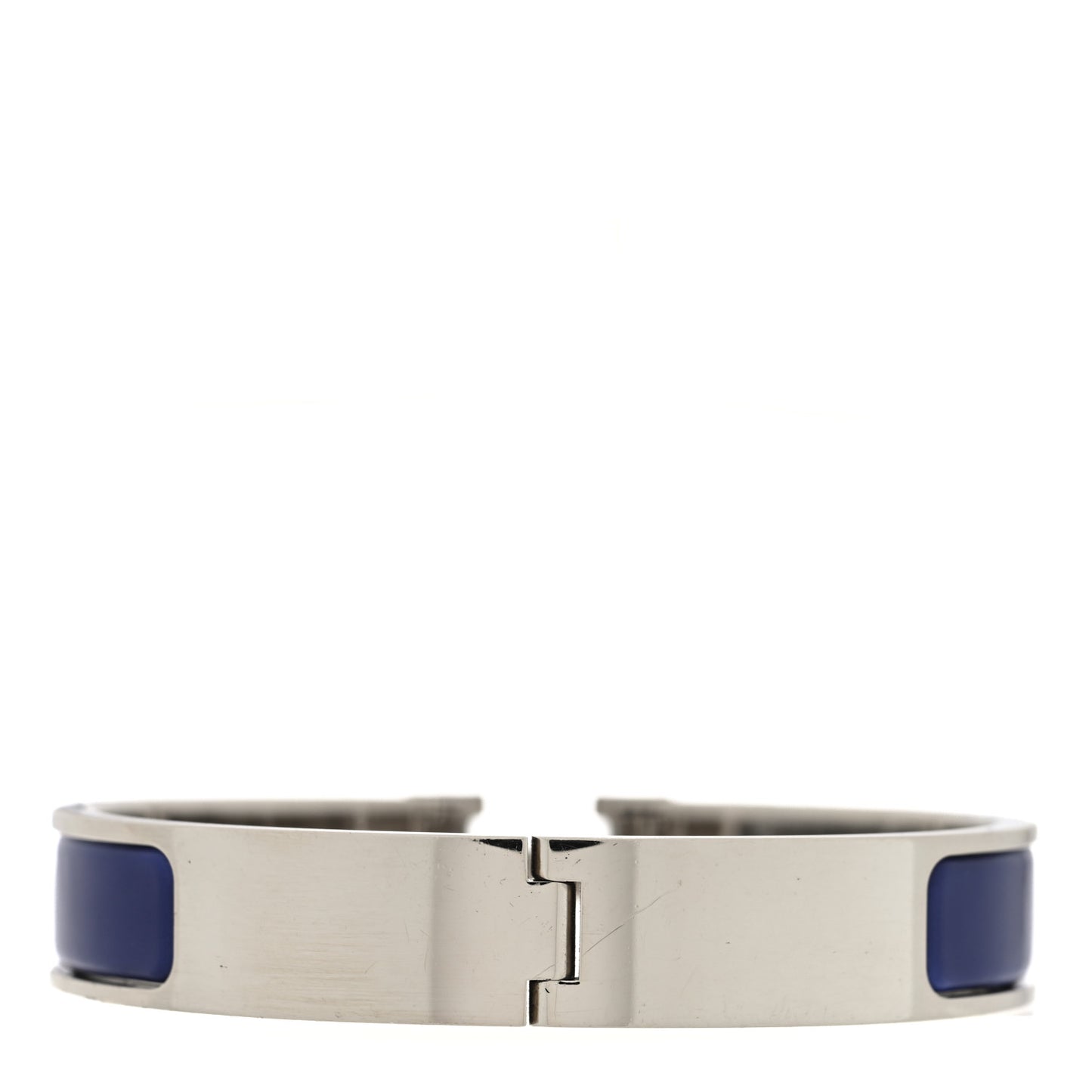 Enamel Narrow Clic Clac H Bracelet GM Bleu Indigo
