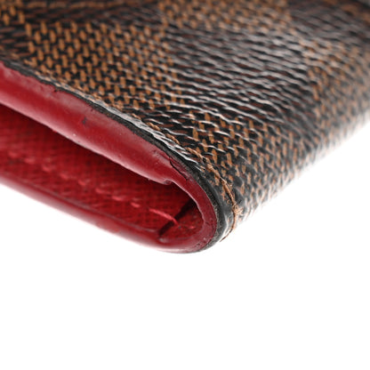 Louis Vuitton Damier Ebene Caissa Wallet Cherry 13 of 15