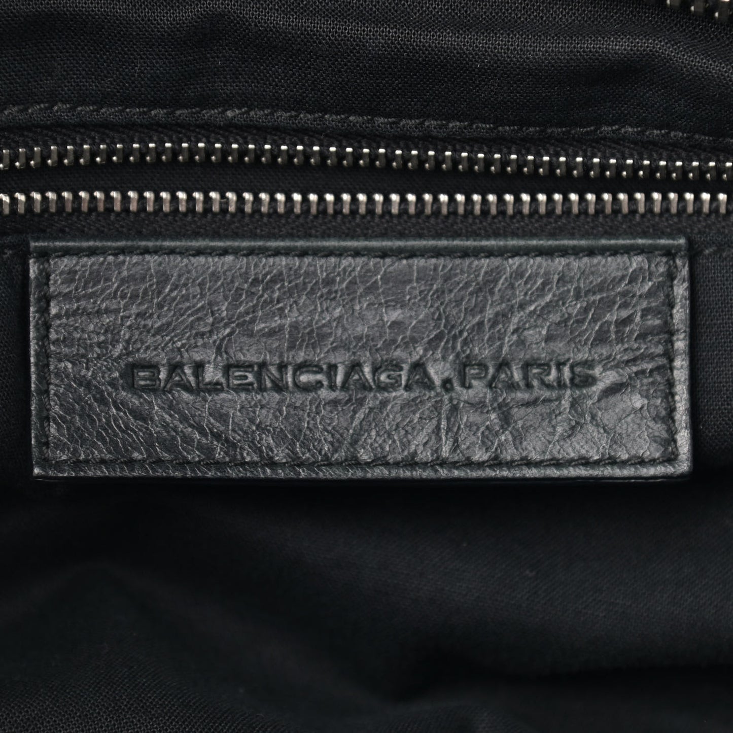 Agneau Giant 21 Silver Hardware Mid Day Black