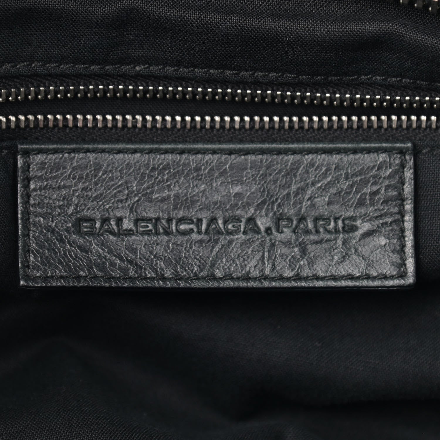 Balenciaga Agneau Giant 21 Silver Hardware Mid Day Black 6 of 13
