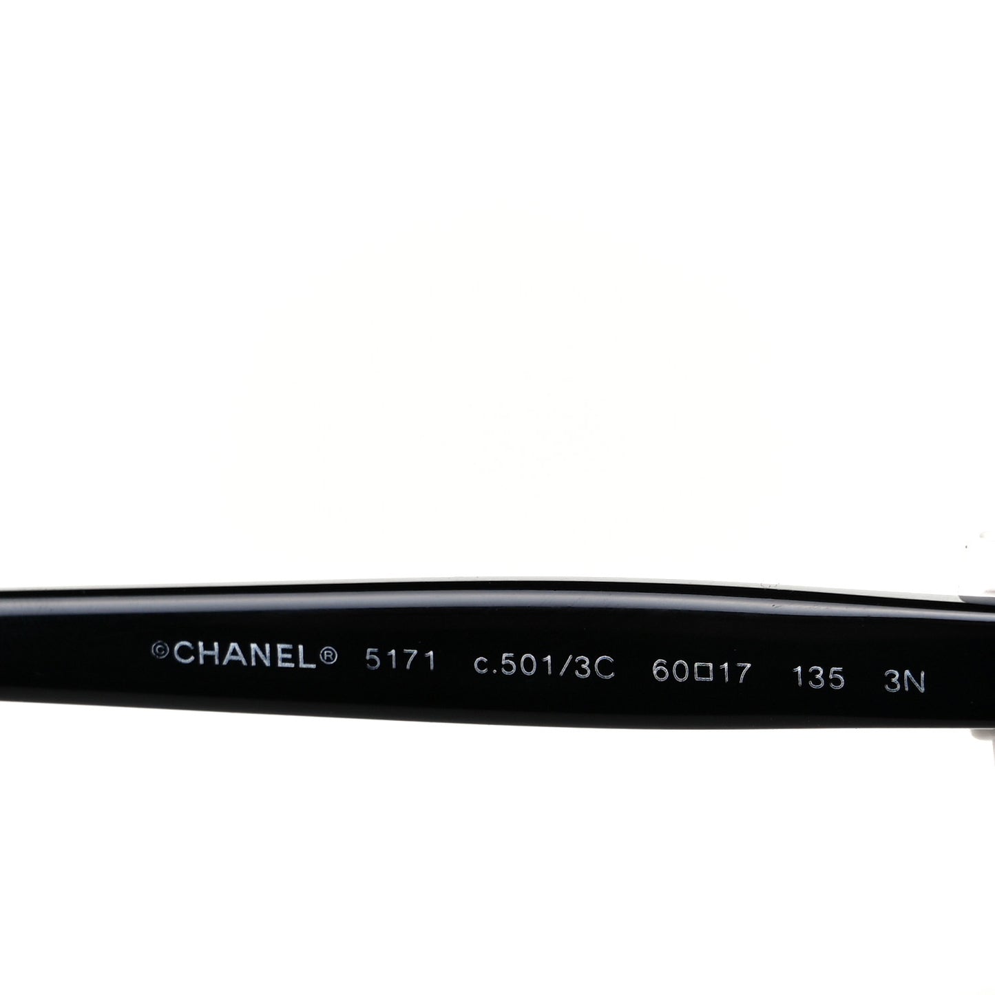 Acetate CC Bow Sunglasses 5171 Black White