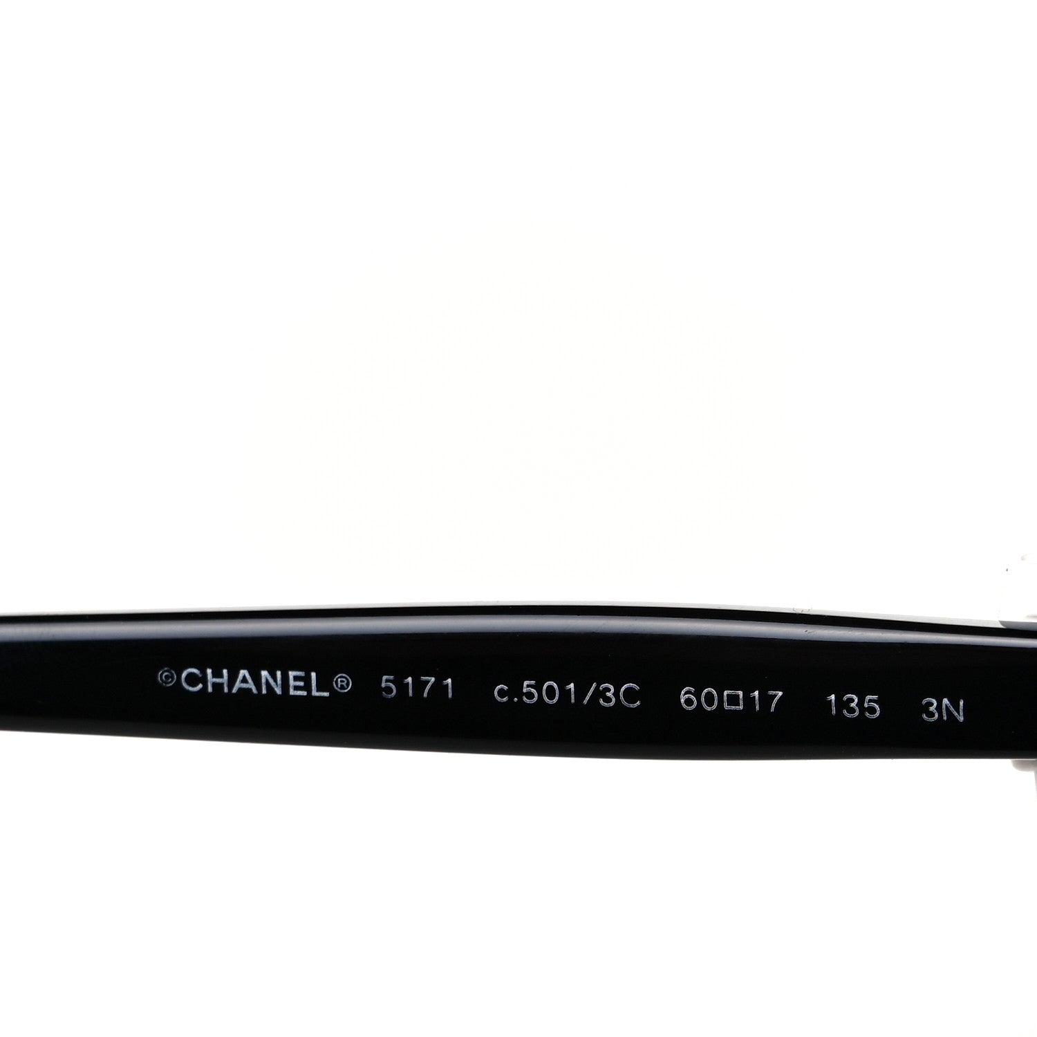 Chanel Acetate CC Bow Sunglasses 5171 Black White 5 of 8