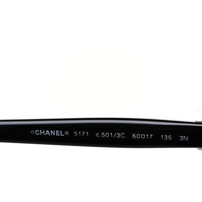 Chanel Acetate CC Bow Sunglasses 5171 Black White 5 of 8