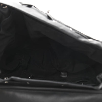 Chanel Calfskin Chevron Quilted Large Urban Spirit Backpack Black 5 of 10