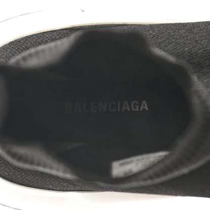 Balenciaga Neoprene Knit Womens Speed Sneakers 38 Black White 7 of 8