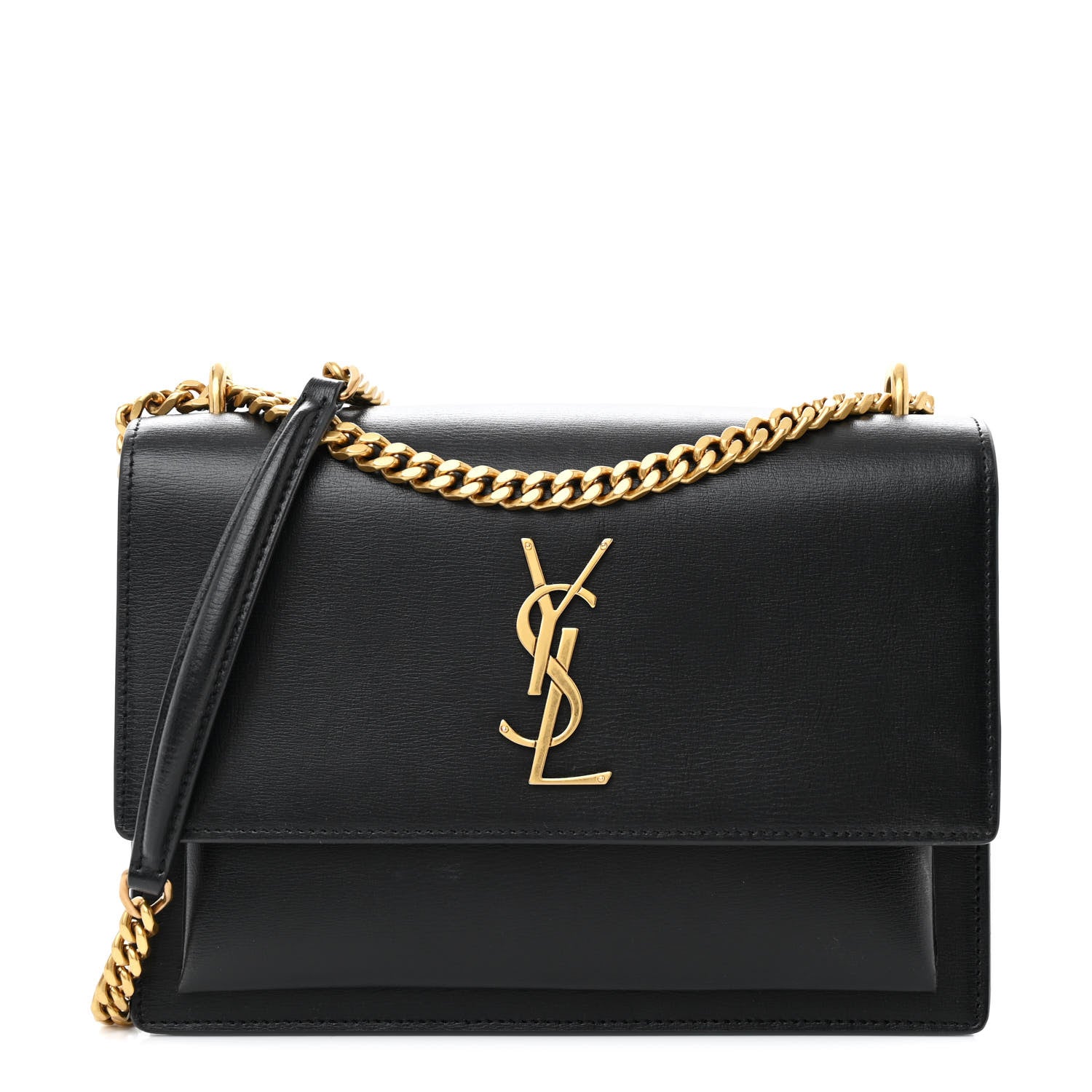Saint Laurent Calfskin Medium Monogram Sunset Black 1 of 12