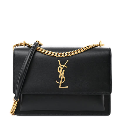 Saint Laurent Calfskin Medium Monogram Sunset Black 1 of 12