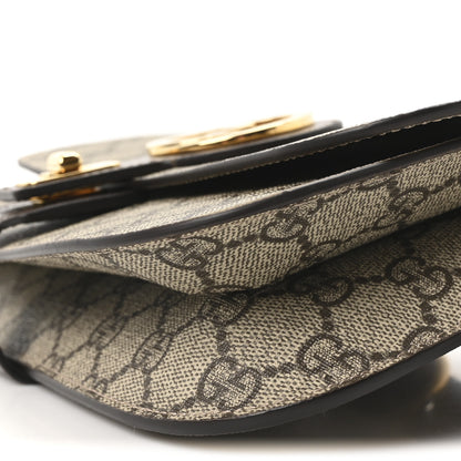 Gucci GG Supreme Monogram Textured Dollar Calfskin Blondie Belt Bag Beige Ebony New Acero 10 of 10