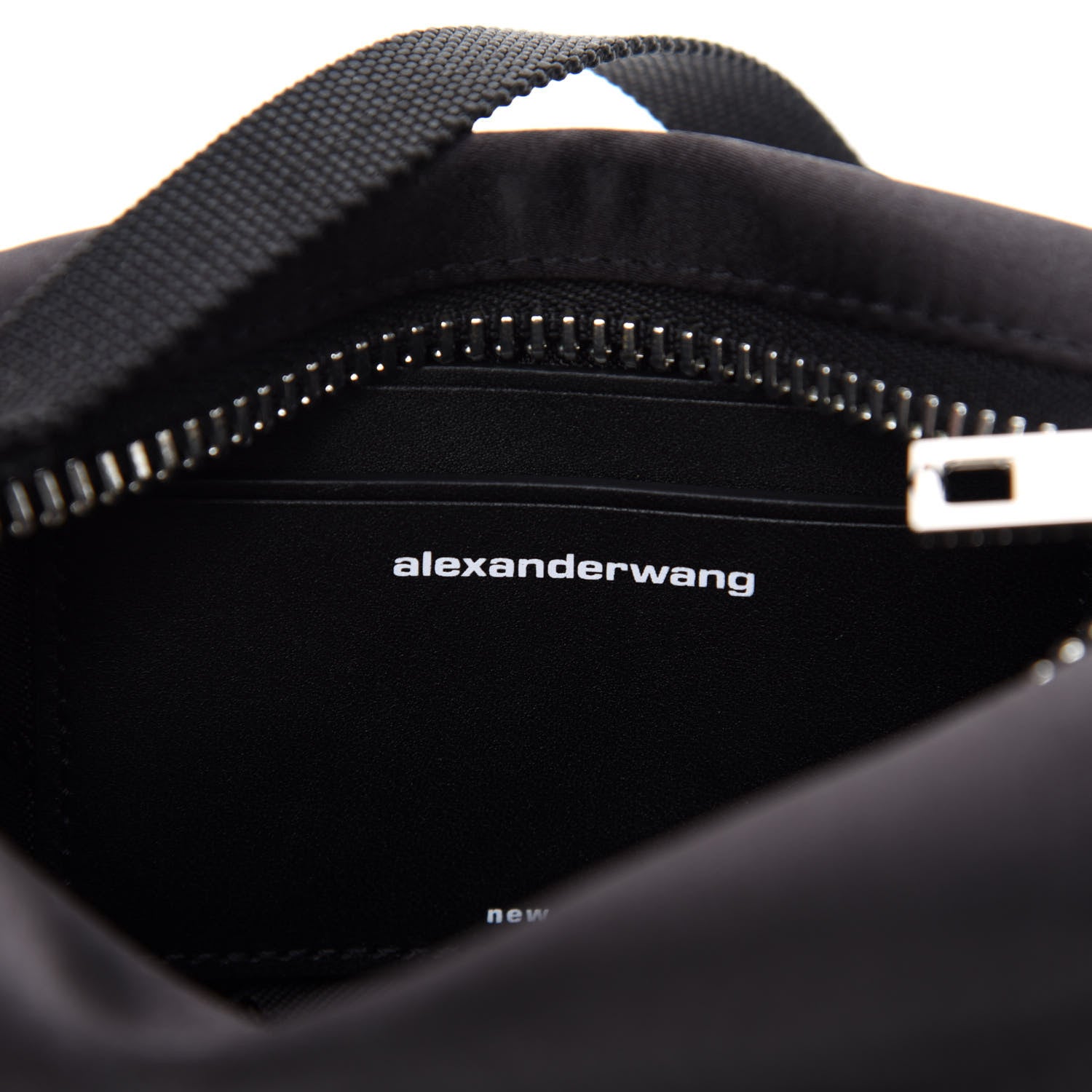 Alexander Wang Satin Crystal Heiress Pouch Black 9 of 11