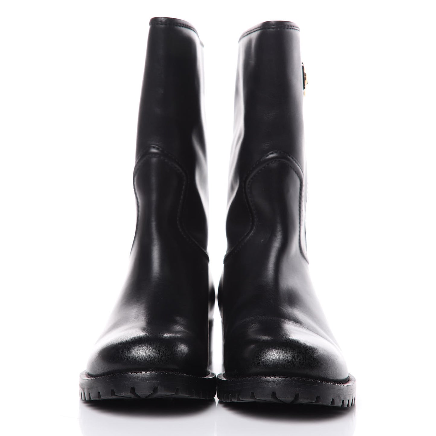 Calfskin Monogram Suzy Boots 36.5 Black