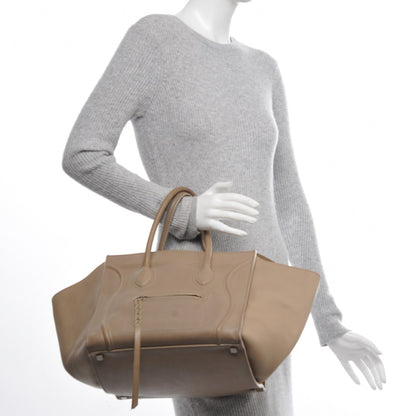 Celine Supple Calfskin Medium Phantom Luggage Light Khaki 2 of 14