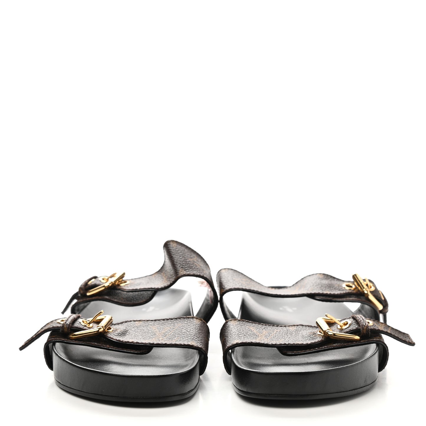 Monogram Bom Dia Mule Sandals 39 Black