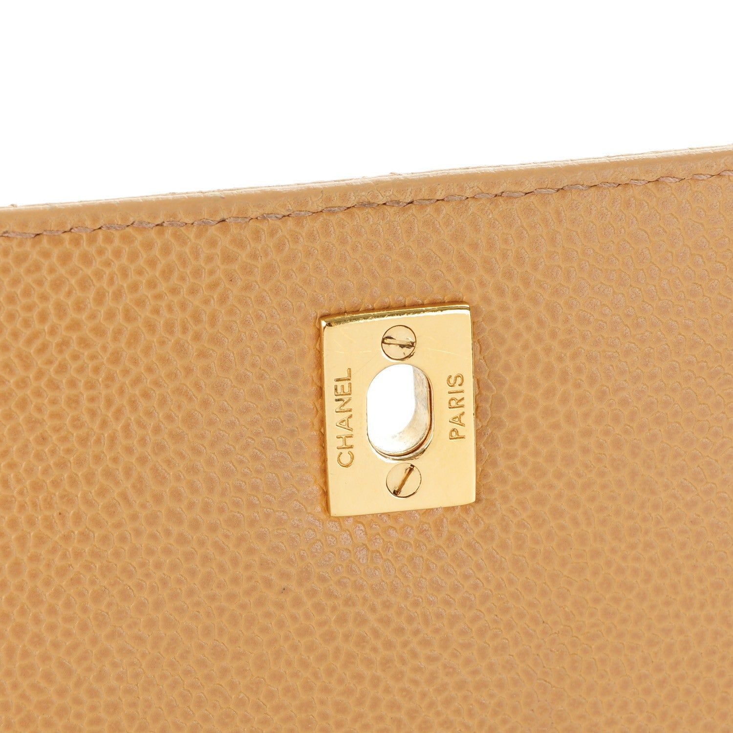 Chanel Caviar Quilted Jumbo Kelly Flap Beige 5 of 9