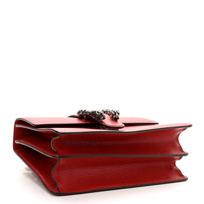 Gucci Dollar Calfskin Crystal Web Medium Dionysus Bamboo Top Handle Bag Hibiscus Red Black Diamond 4 of 10