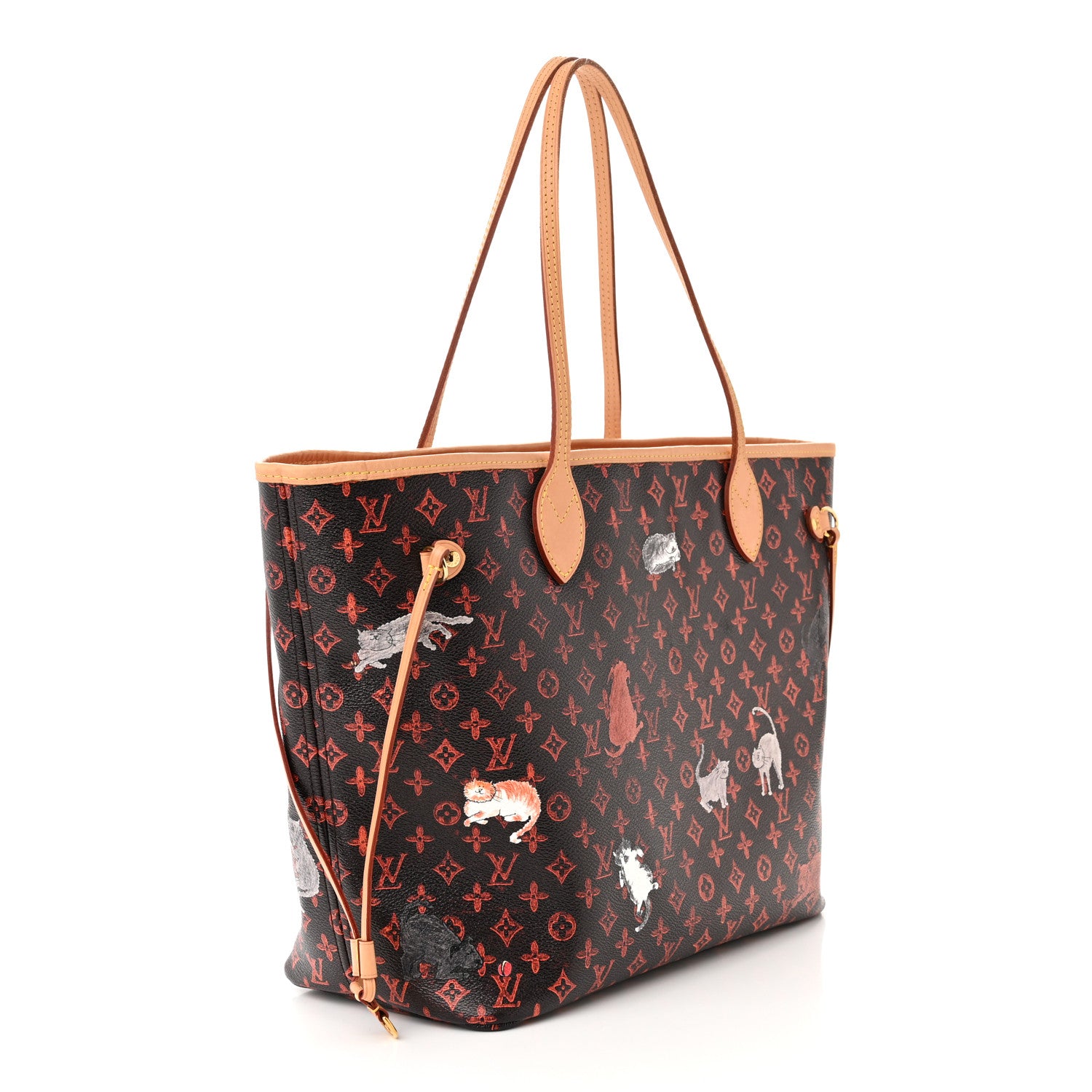 Louis Vuitton Catogram Neverfull MM Marron 3 of 9