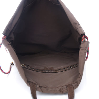 Gucci GG Supreme Monogram Neo Vintage Drawstring Backpack Beige New Acero Crop 4 of 10