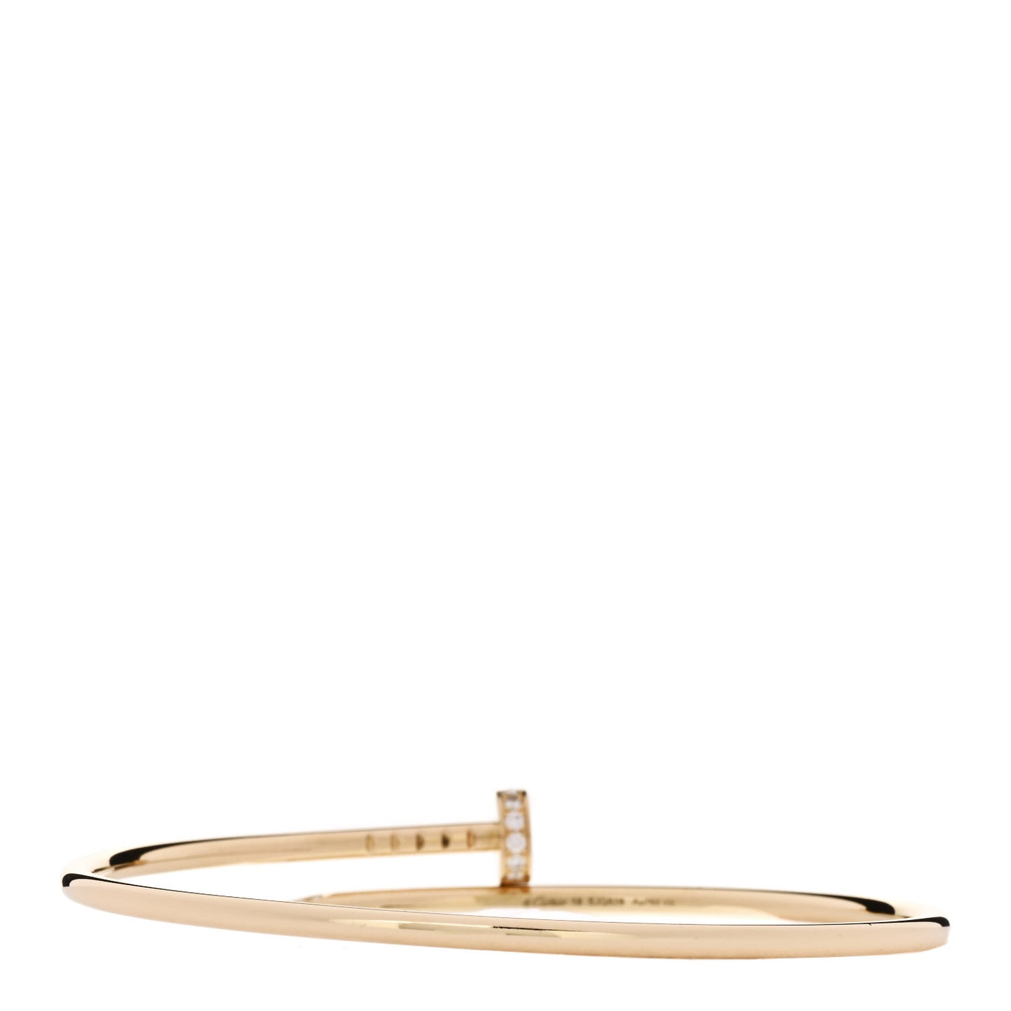 18K Yellow Gold Diamond Small Juste Un Clou Bracelet 18